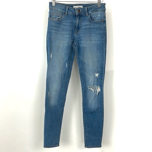 DL1961 Margaux Stealth Distressed Instaculpt Ankle Skinny Jeans - Picture 2 of 11